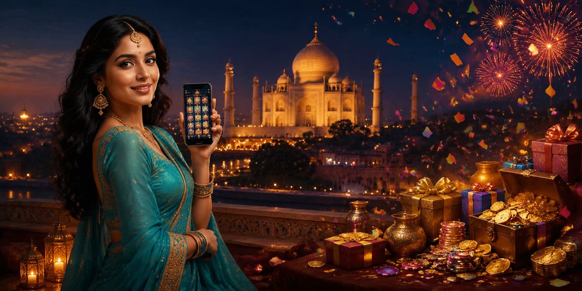 Mobile casino gaming at 17625 with Taj Mahal backdrop